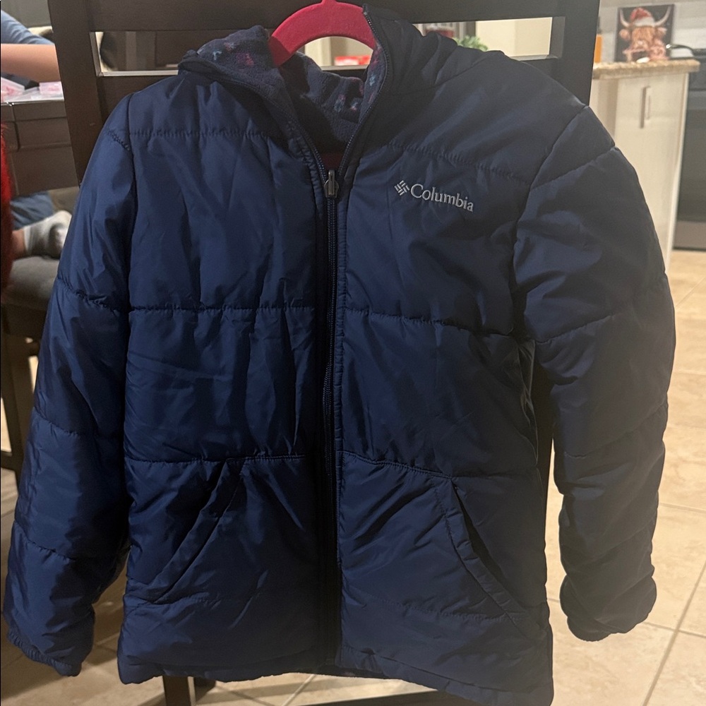 Columbia Reversable Kids' Dark Blue Puffer Jacket
